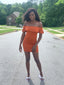 Cassie Off-Shoulder Dress | Orange
