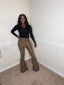 Fierce Leopard Print Flare Pants