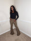 Fierce Leopard Print Flare Pants