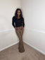 Fierce Leopard Print Flare Pants