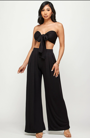 Twist Top Pants Set