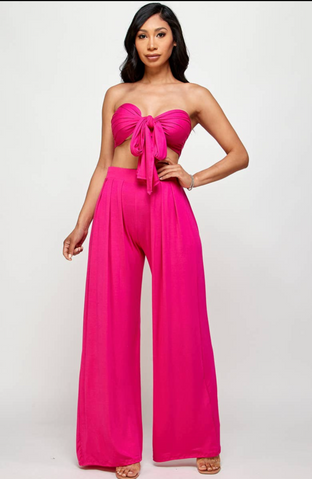 Twist Top Pants Set