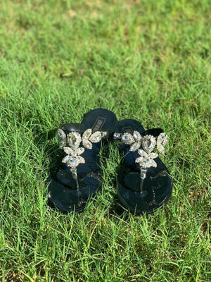 Charlotte Sandals | Black Jelly