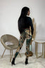 Snakeskin Pants Set | Green