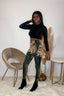 Snakeskin Pants Set | Green