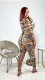 Hidden Gem Snakeskin Jumpsuit