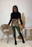 Snakeskin Pants Set | Green