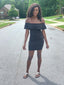Cassie Off-Shoulder Dress | Black