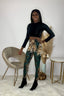 Snakeskin Pants Set | Green